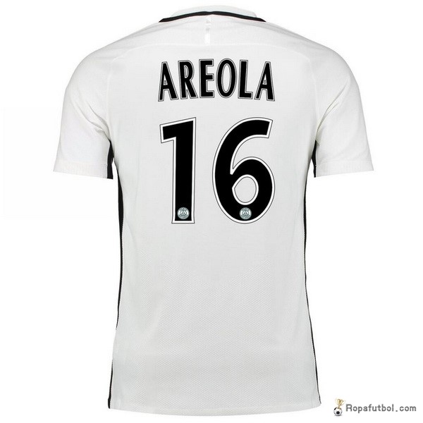 Camiseta Paris Saint Germain Replica Tercera Ropa Areola 2016/17 Blanco